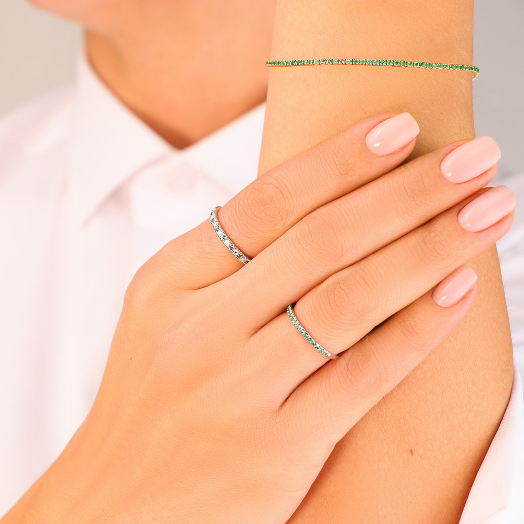 Apyranke su smaragdais B805E-1Y