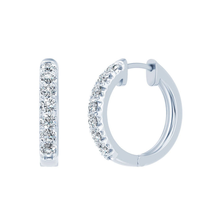 Auksiniai auskarai rinkutes su deimantais E458D-1W