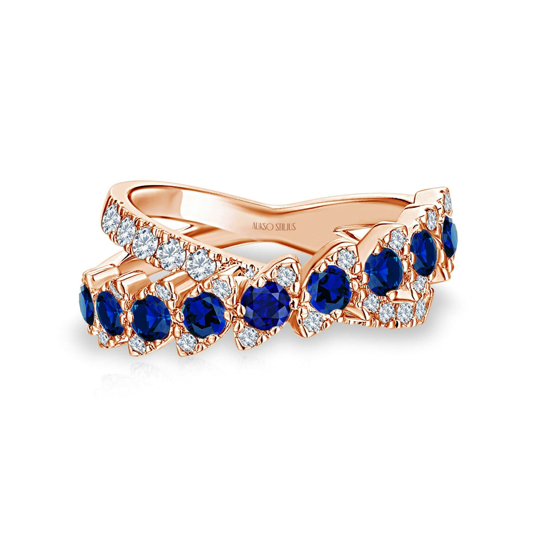 Auksinis_ziedas_su_deimantais_ir_safyrais_R190DS-1R