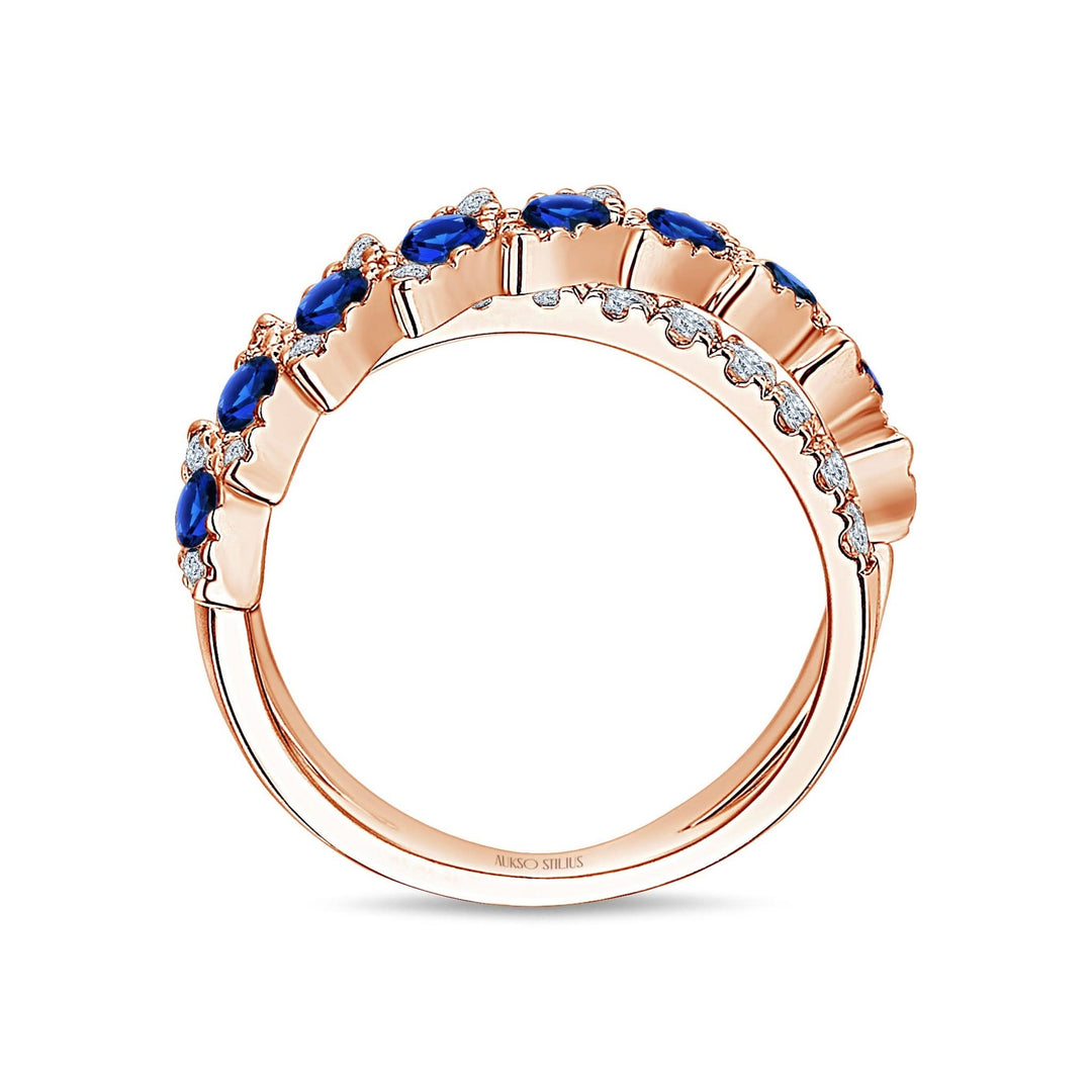 Auksinis_ziedas_su_deimantais_ir_safyrais_R190DS-1R