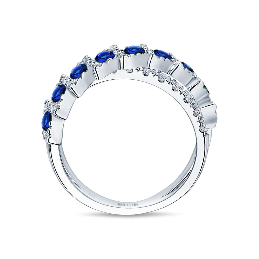 Auksinis_ziedas_su_deimantais_ir_safyrais_R190DS-1W