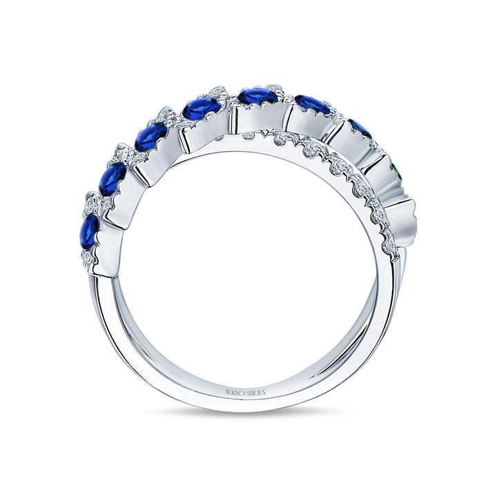 Auksinis_ziedas_su_deimantais_ir_safyrais_R190DS-1W