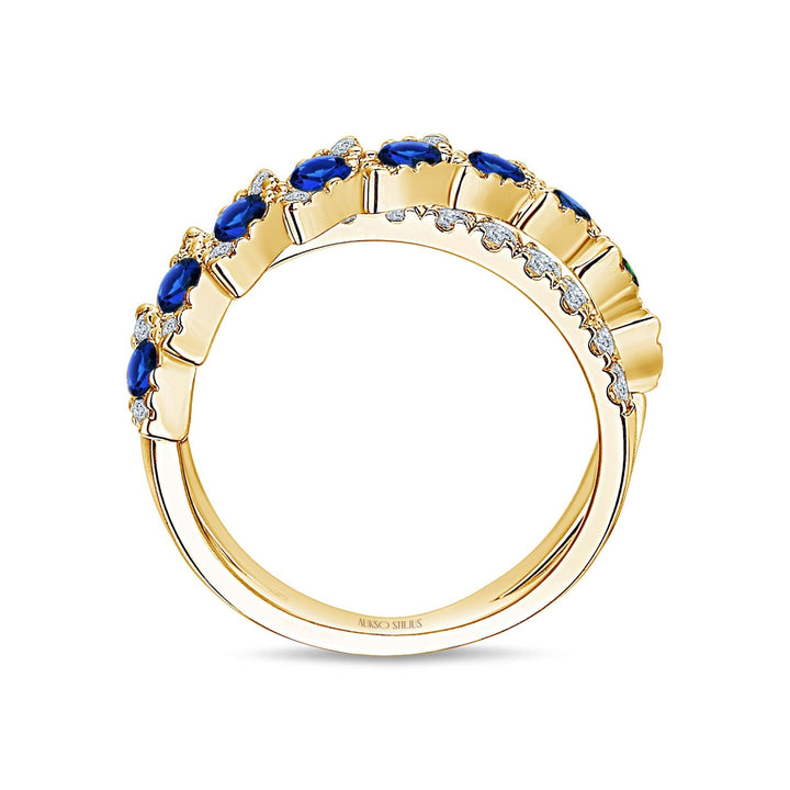 Auksinis_ziedas_su_deimantais_ir_safyrais_R190DS-1Y