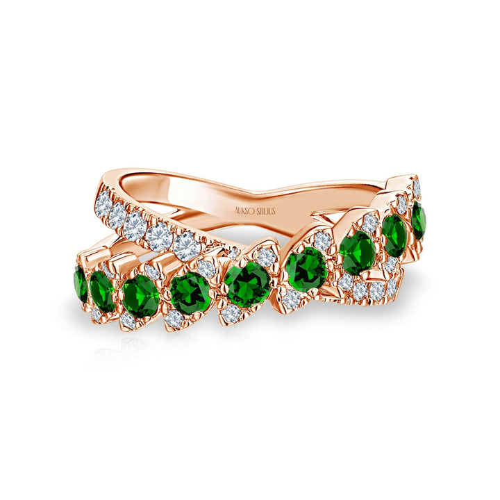 Auksinis_ziedas_su_deimantais_ir_smaragdais_R190DE-1R