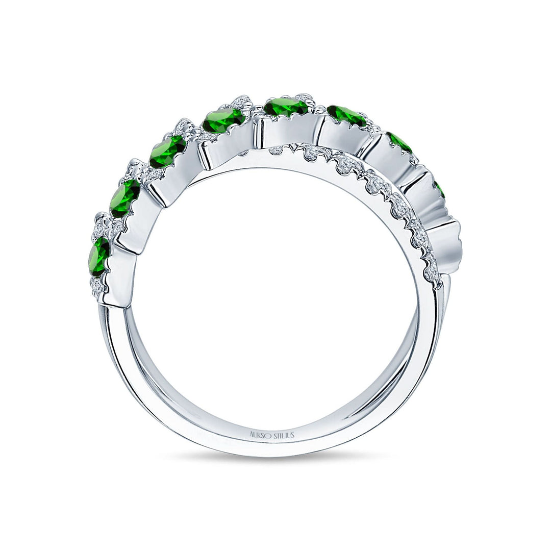 Auksinis_ziedas_su_deimantais_ir_smaragdais_R190DE-1W