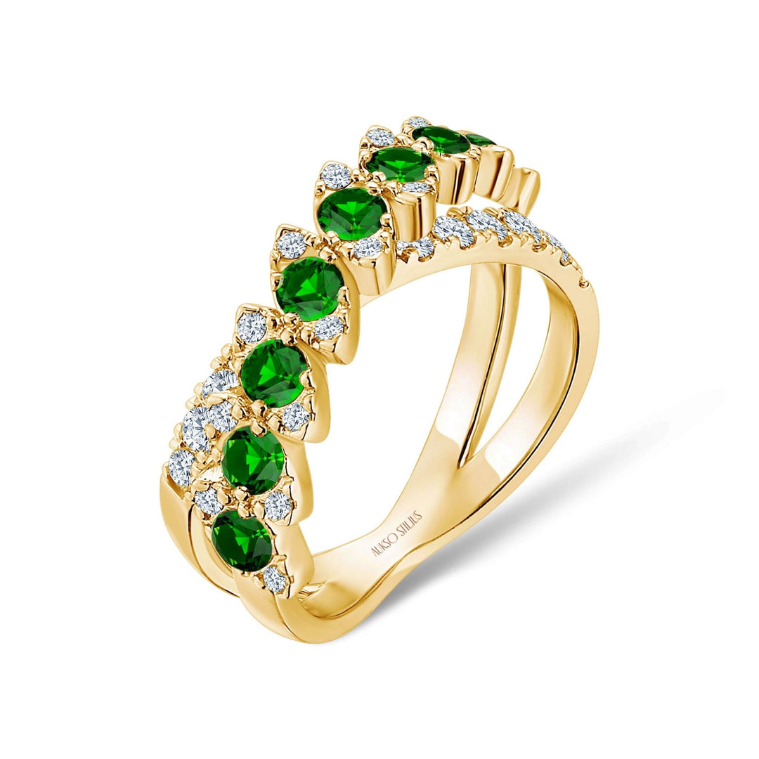 Auksinis_ziedas_su_deimantais_ir_smaragdais_R190DE-1Y