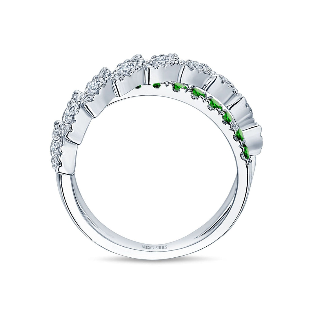 Auksinis_ziedas_su_deimantais_ir_smaragdais_R190DE-2W