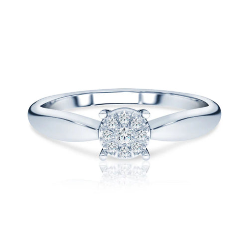 Auksiniai žiedai su centriniu akmeniu