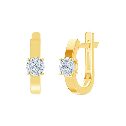 Geltono aukso auskarai