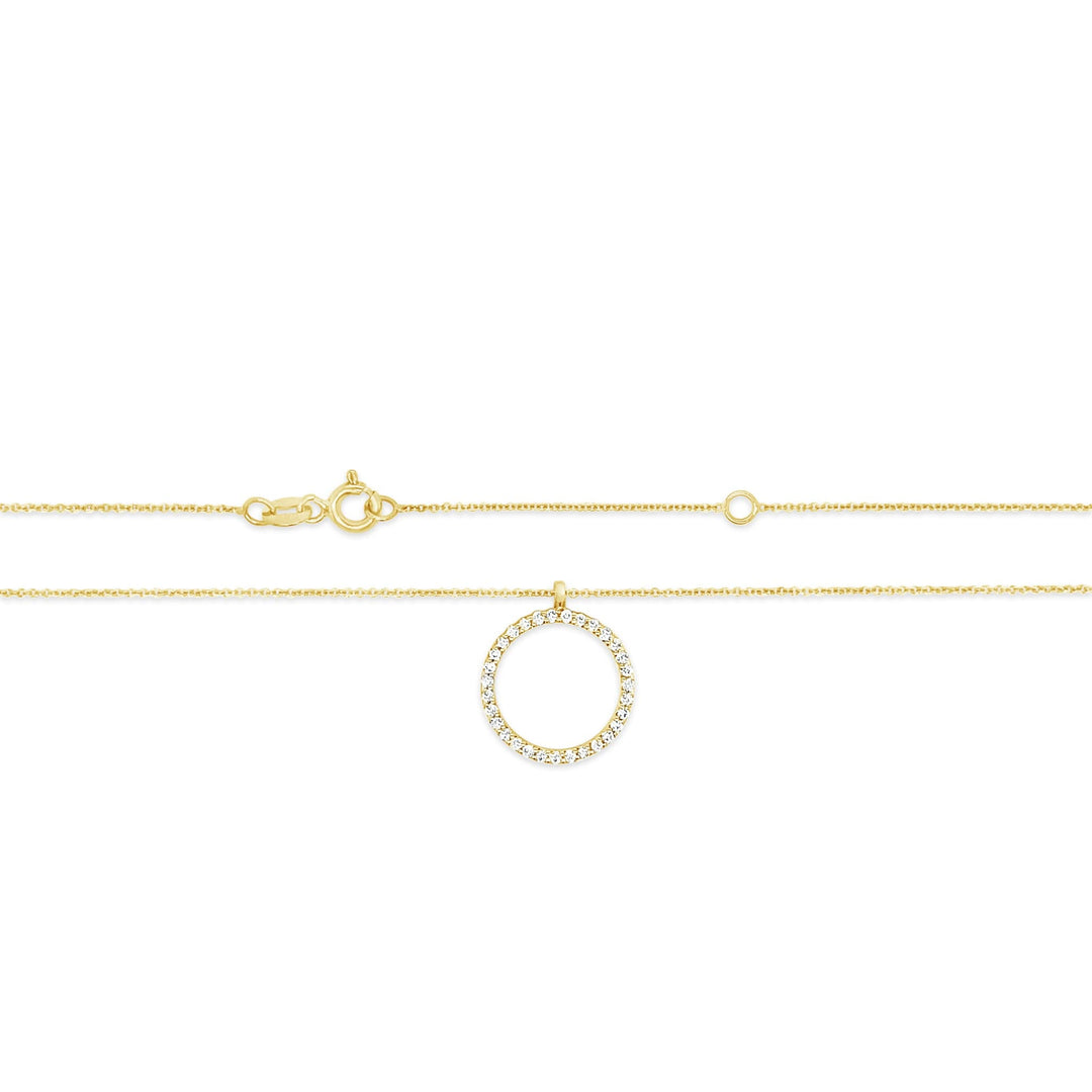 Auksine grandinele ir pakabukas su deimantais