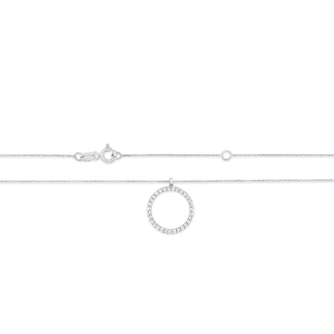 Auksine grandinele ir pakabukas su deimantais