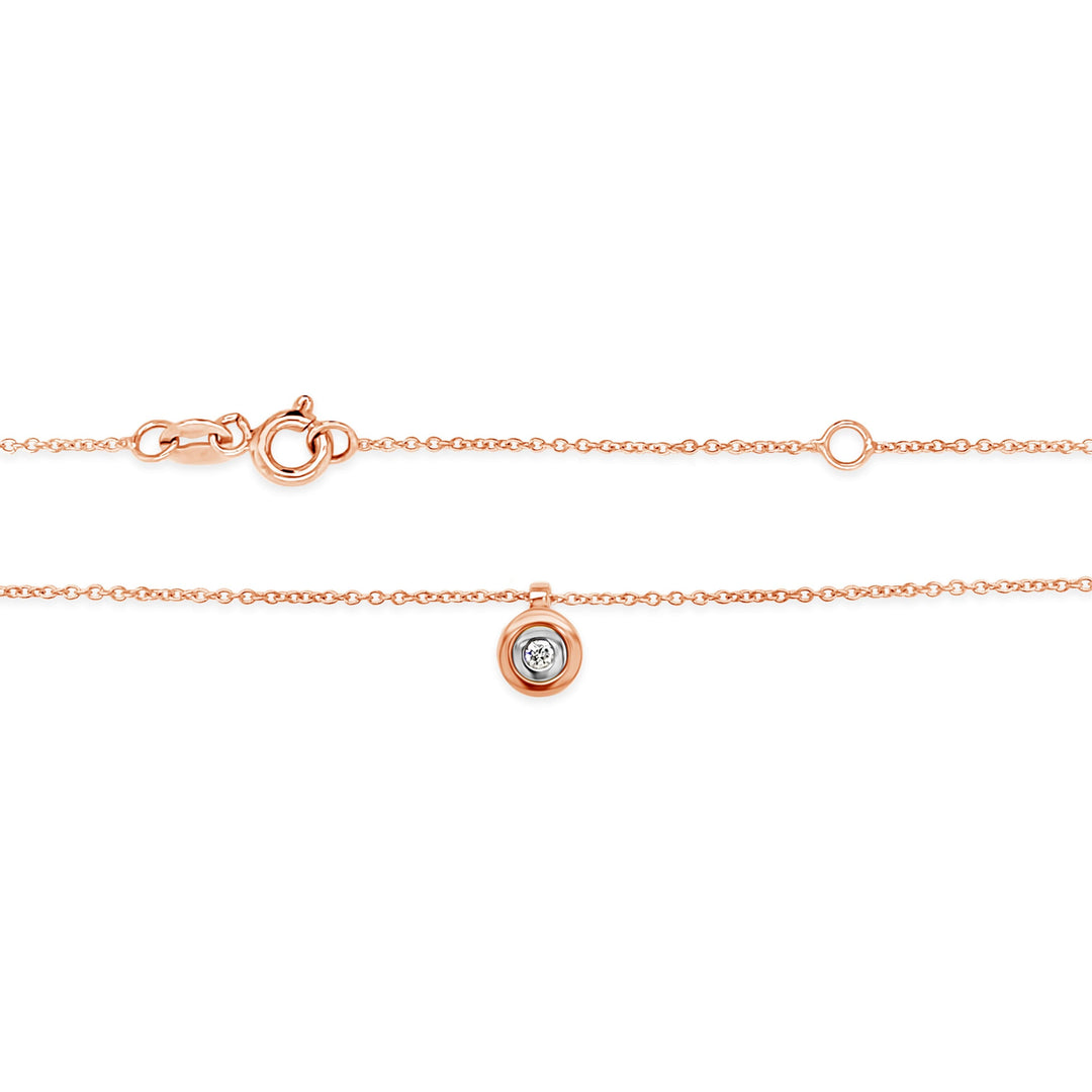 Auksine grandinele ir pakabukas su deimantu