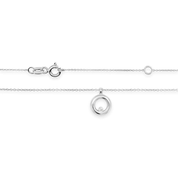 Auksine grandinele ir pakabukas su deimantu