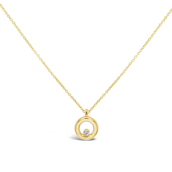 Auksine grandinele ir pakabukas su deimantu