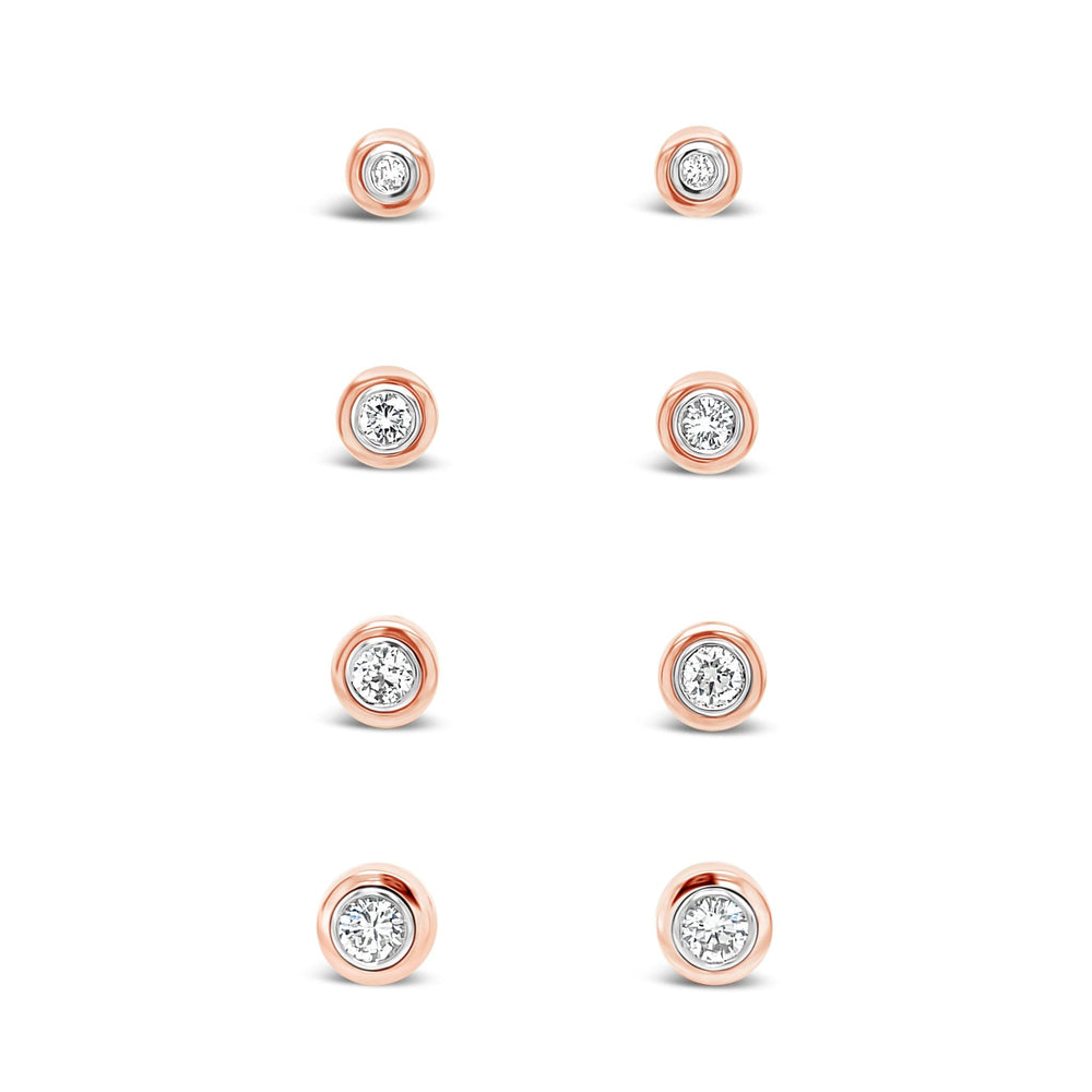 Auskarai su deimantais E409D