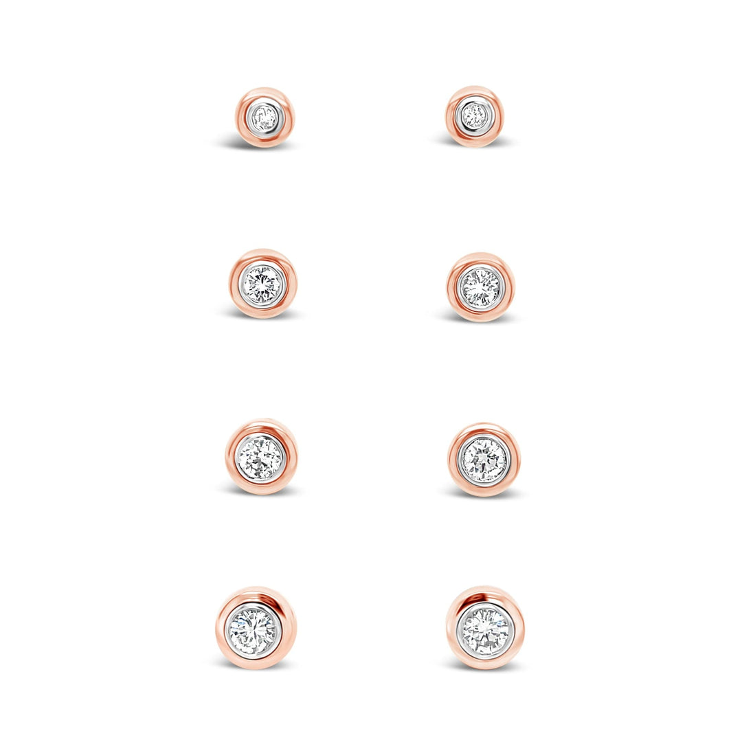 Auskarai su deimantais E409D