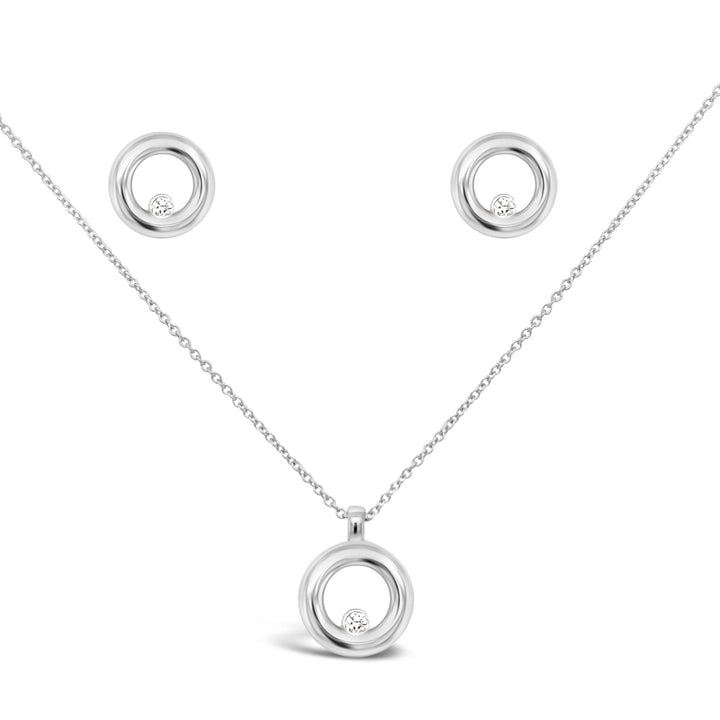 Auskarai su deimantais E410D