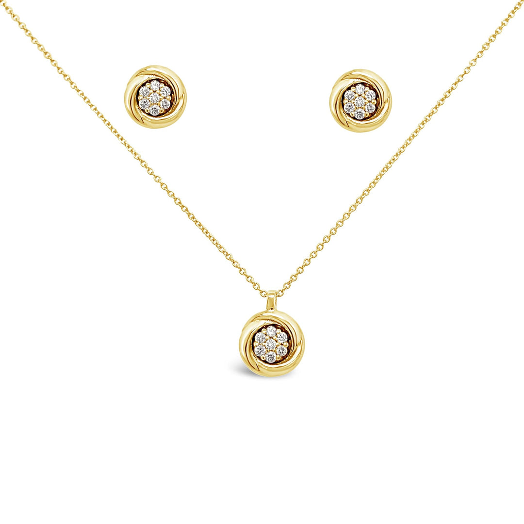 Auskarai su deimantais E415D