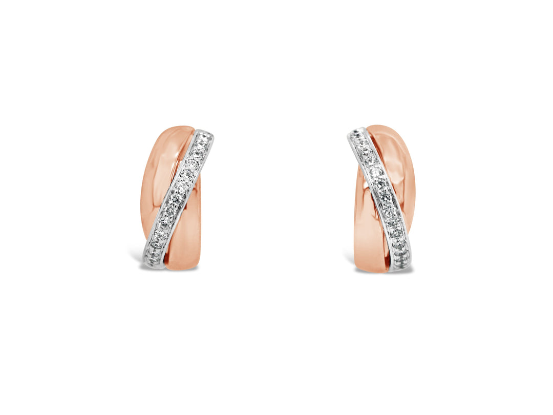 Auskarai su deimantais E432D 