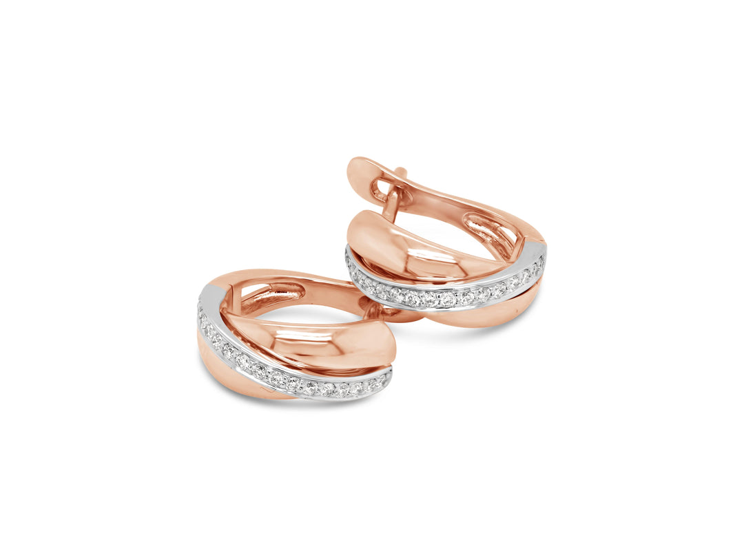 Auskarai su deimantais E432D 