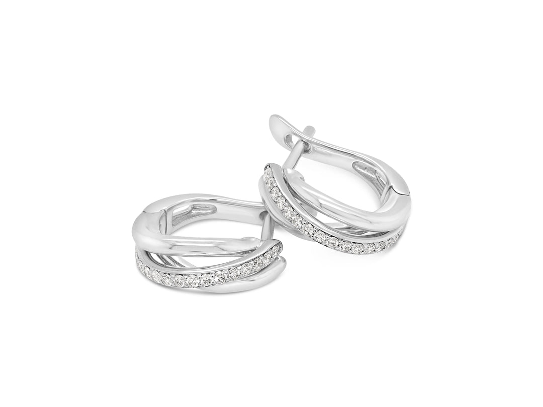 Auskarai su deimantais E433D